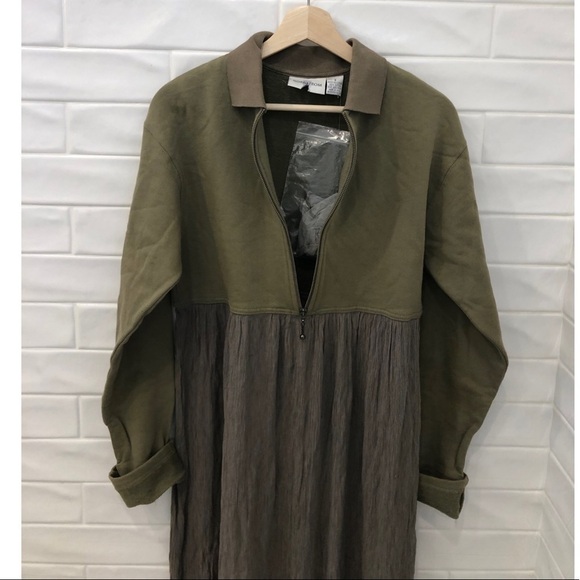 NORDSTROM sweatshirt chiffon dress - Picture 4 of 8